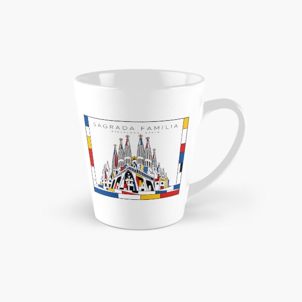 Item preview, Sagrada Familia Mondrian Style Poster 3D designed and sold by CMYKStudio.