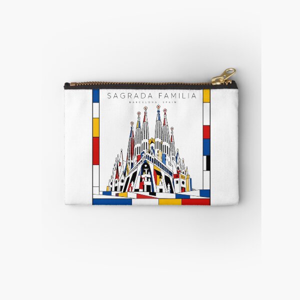 Item preview, Sagrada Familia Mondrian Style Poster 3D designed and sold by CMYKStudio.
