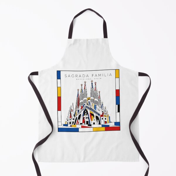 Item preview, Sagrada Familia Mondrian Style Poster 3D designed and sold by CMYKStudio.