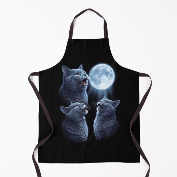 Item preview, Chartreux Howling Moon Art Cat Kitten Lover designed and sold by dian-rody-crest.