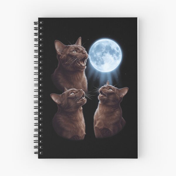 Item preview, Havana Brown Howling Moon Art Cat Kitten Lover designed and sold by dian-rody-crest.