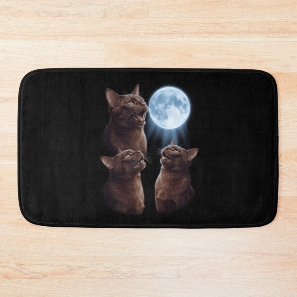Item preview, Havana Brown Howling Moon Art Cat Kitten Lover designed and sold by dian-rody-crest.