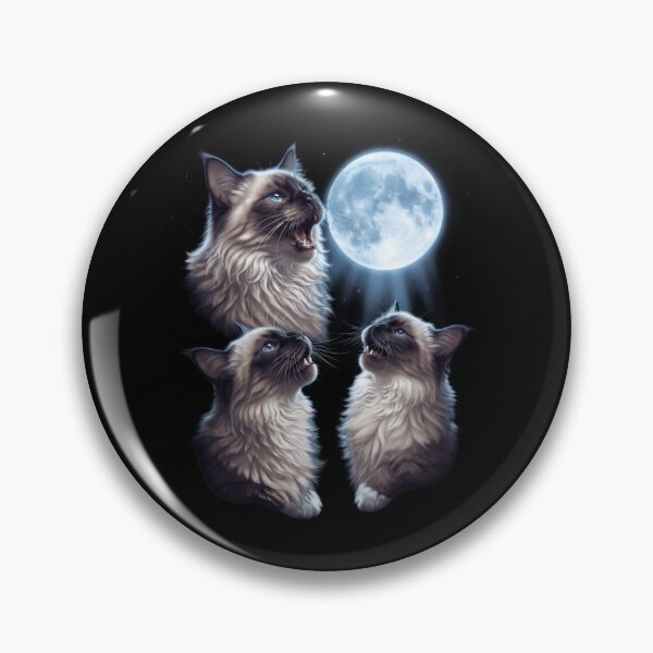 Item preview, Himalayan Howling Moon Art Cat Kitten Lover designed and sold by dian-rody-crest.