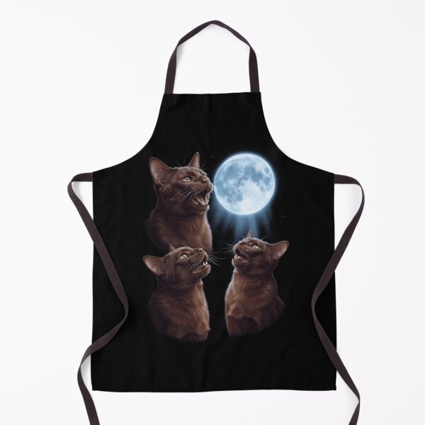 Item preview, Havana Brown Howling Moon Art Cat Kitten Lover designed and sold by dian-rody-crest.