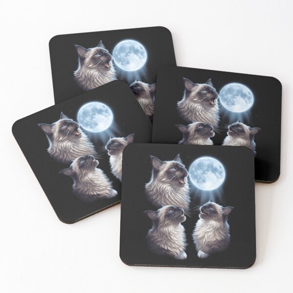 Item preview, Himalayan Howling Moon Art Cat Kitten Lover designed and sold by dian-rody-crest.