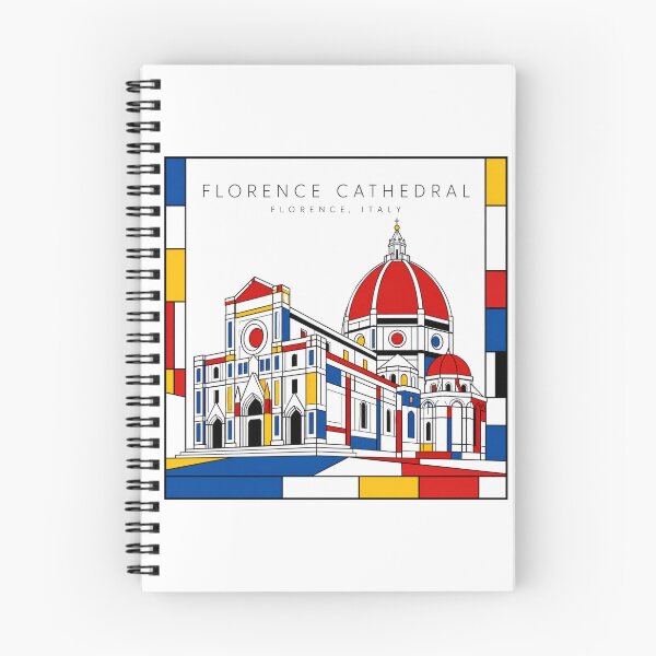 Item preview, Florence Cathedral Mondrian Style Poster 3D designed and sold by CMYKStudio.