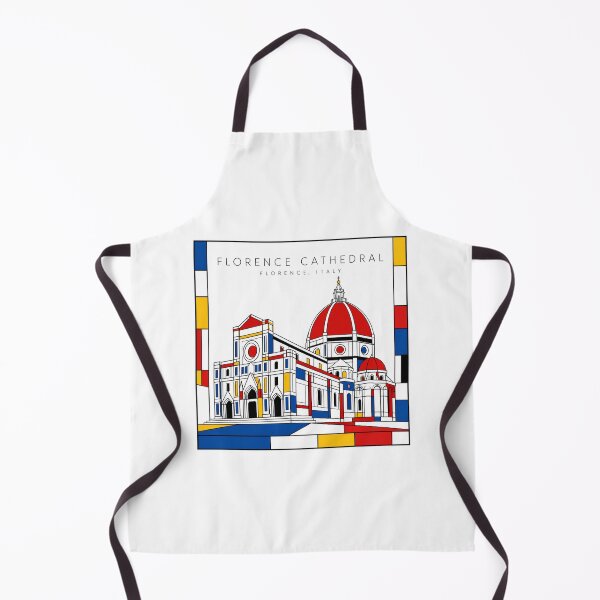 Item preview, Florence Cathedral Mondrian Style Poster 3D designed and sold by CMYKStudio.