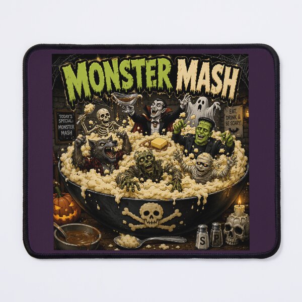 Item preview, Monster Mash Funny Halloween Food Horror Humour designed and sold by Hornace88studio.