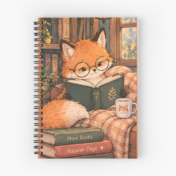 Item preview, Fox Reading a Book – Bookish Fox Design designed and sold by KWW SHOP.