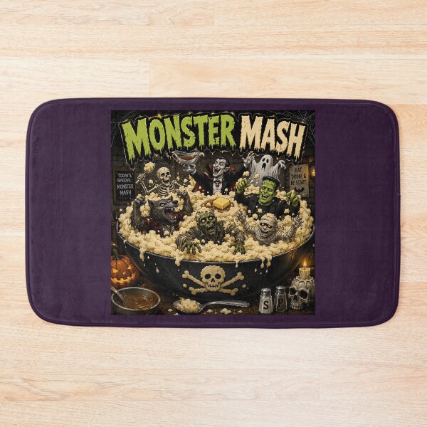 Item preview, Monster Mash Funny Halloween Food Horror Humour designed and sold by Hornace88studio.