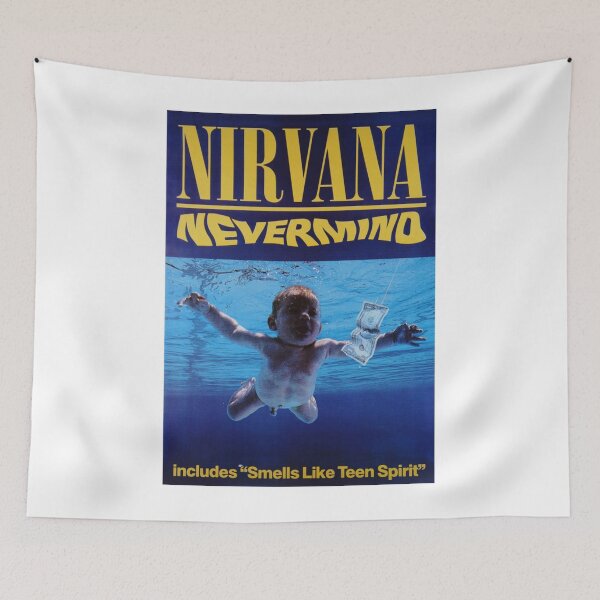 Item preview, nirvana nevermind inspired grunge rock music retro 90s designed and sold by HaLeTu9.