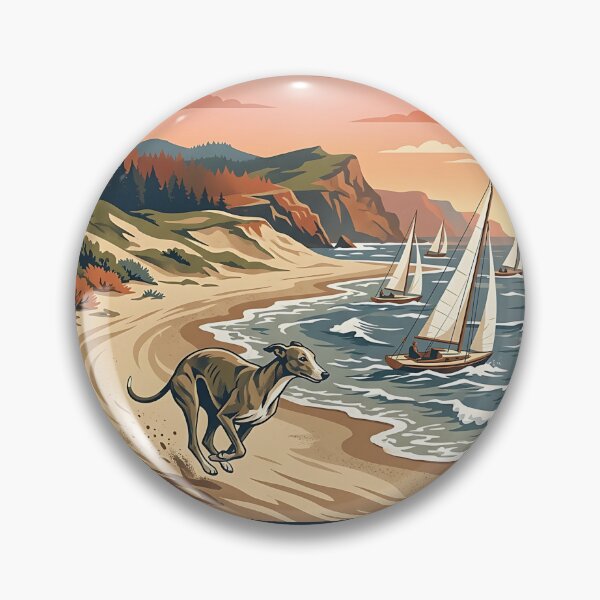 Item preview, Whippet Beach Sailor designed and sold by PictoVibe.