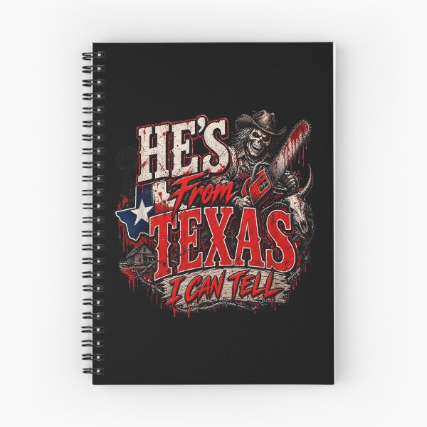 Item preview, Hes From Texas I Can Tell Cowboy Chainsaw Halloween Horror designed and sold by DaveBevitt.