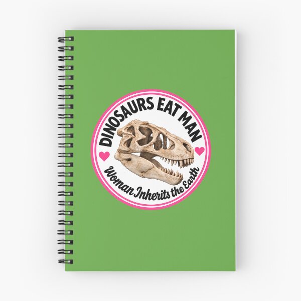 Item preview, Dinosaur eats man, woman inherits the earth (pink) designed and sold by kizu.