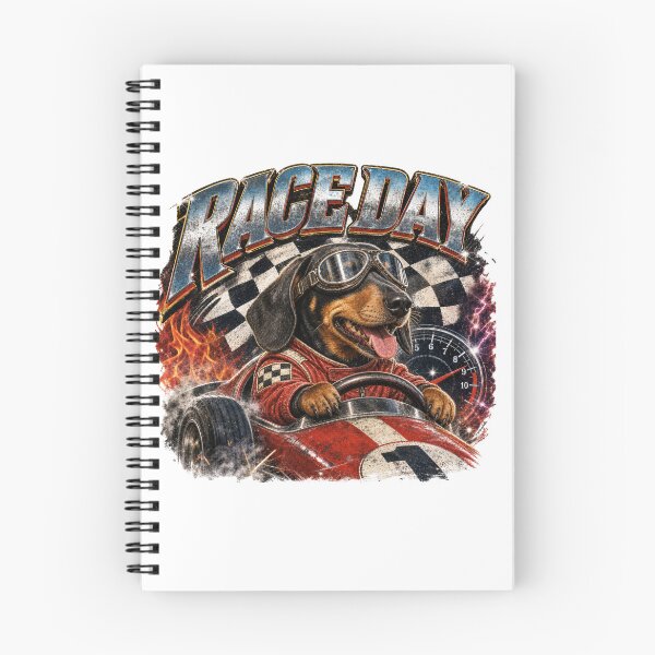 Item preview, Race Day – Dachshund Race Car Driver designed and sold by Automotive Art by Greg.