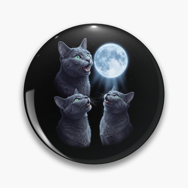 Item preview, Korat Howling Moon Art Cat Kitten Lover designed and sold by dian-rody-crest.