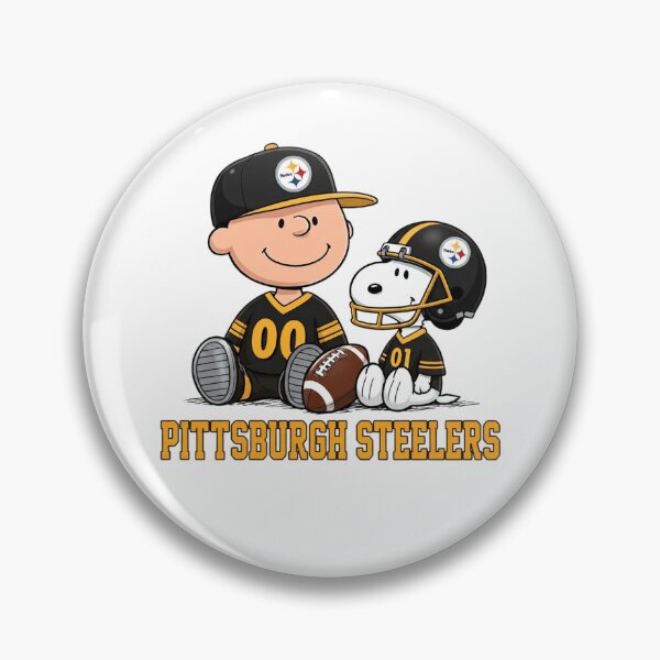 Item preview, Snoopy And Charlie Brown Pittsburgh Steelers Football Fan designed and sold by CaneufeyCip.