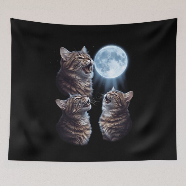 Item preview, Munchkin Howling Moon Art Cat Kitten Lover designed and sold by dian-rody-crest.