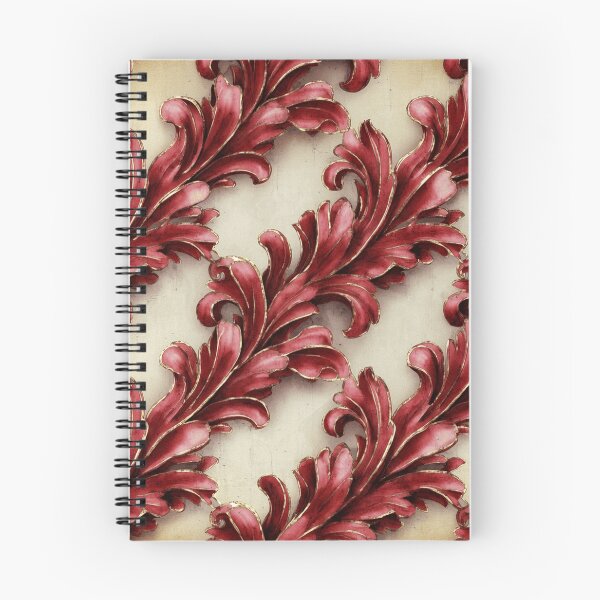 Item preview, Lineal Flourish Burgundy Gold designed and sold by Wordsmith-Cafe.