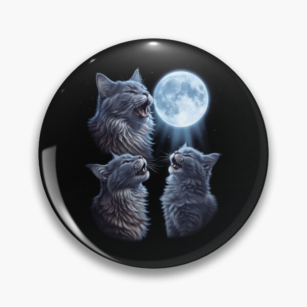 Item preview, Nebelung Howling Moon Art Cat Kitten Lover designed and sold by dian-rody-crest.