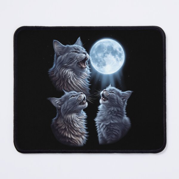 Item preview, Nebelung Howling Moon Art Cat Kitten Lover designed and sold by dian-rody-crest.