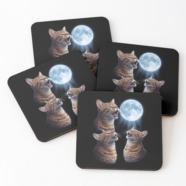 Item preview, Ocicat Howling Moon Art Cat Kitten Lover designed and sold by dian-rody-crest.
