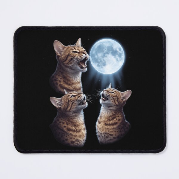 Item preview, Ocicat Howling Moon Art Cat Kitten Lover designed and sold by dian-rody-crest.