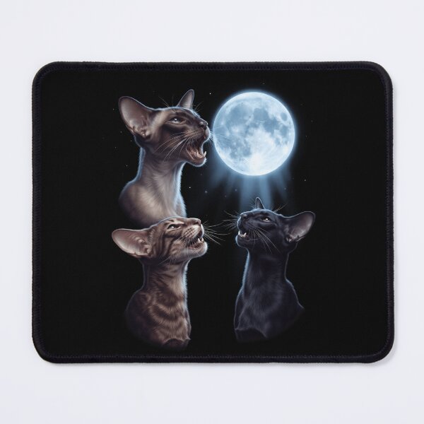 Item preview, Oriental Shorthair Howling Moon Art Cat Kitten Lover designed and sold by dian-rody-crest.