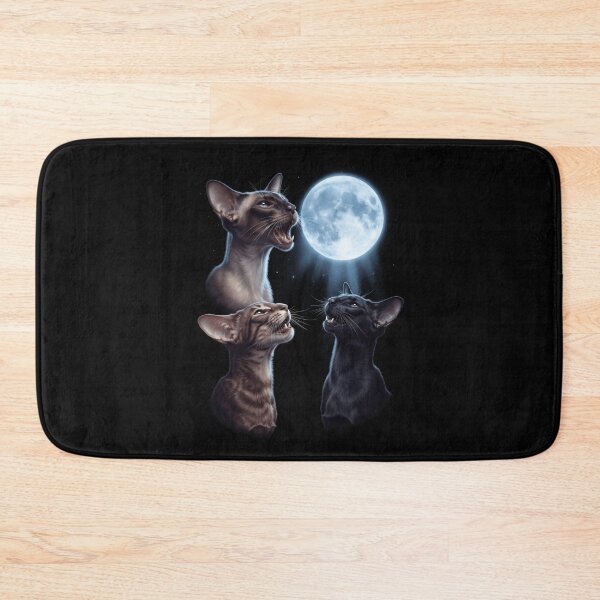 Item preview, Oriental Shorthair Howling Moon Art Cat Kitten Lover designed and sold by dian-rody-crest.