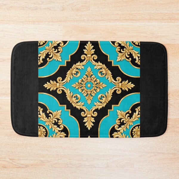 Item preview, Aqua & Black Gold Baroque designed and sold by DesignsByPrnces.