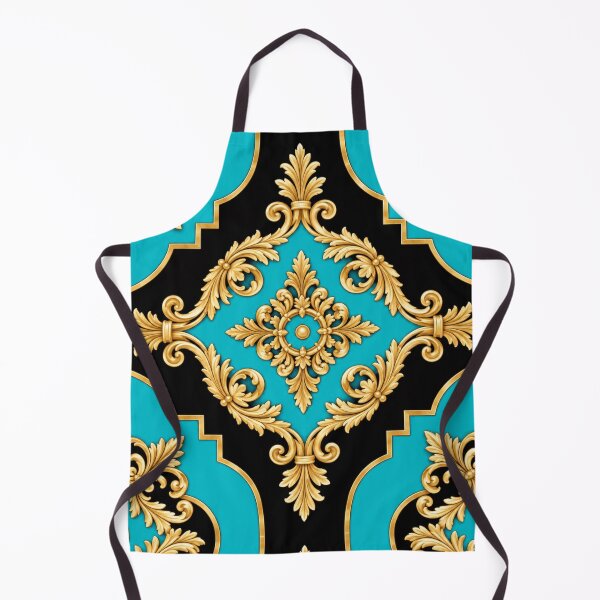 Item preview, Aqua & Black Gold Baroque designed and sold by DesignsByPrnces.