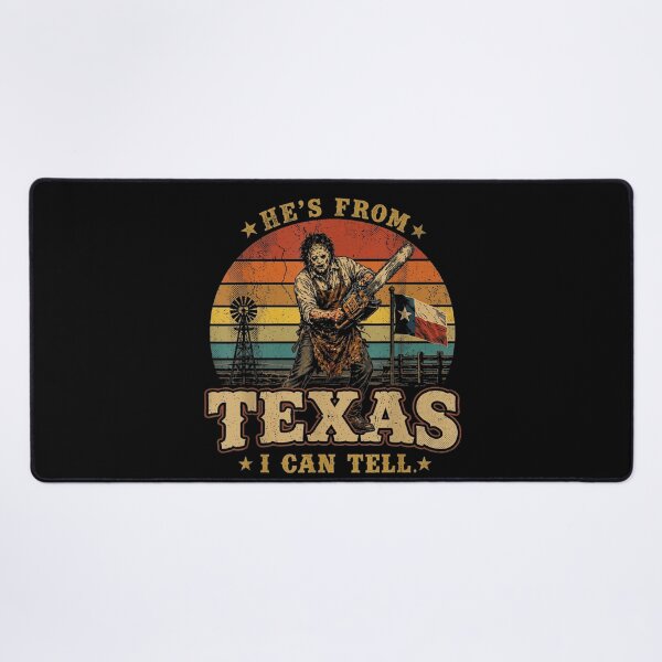 Item preview, He's from Texas I Can Tell Lone Star Scary Horror Halloween designed and sold by PladypooZztrt.