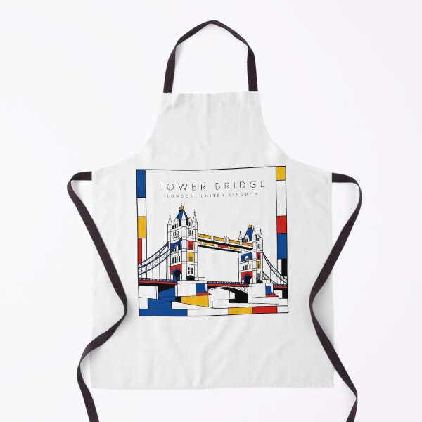 Item preview, Tower Bridge Mondrian Style Poster 3D designed and sold by CMYKStudio.