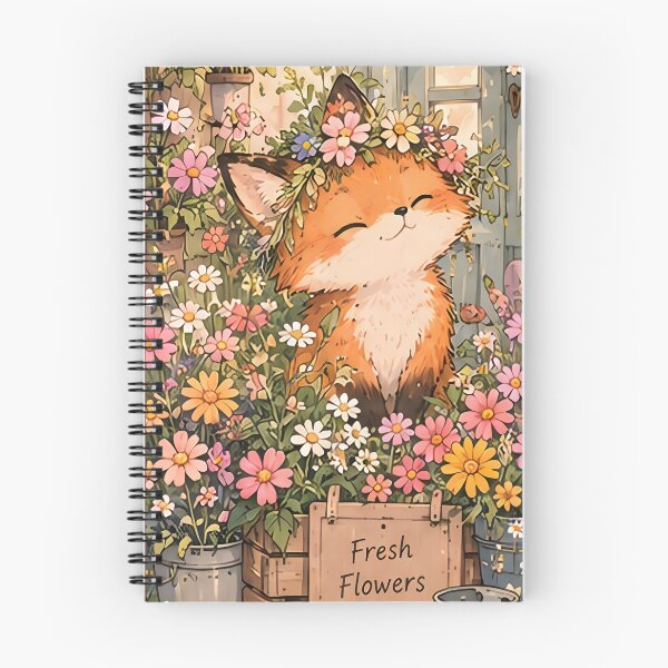 Item preview, Fox & Flowers – Botanical Fox Design designed and sold by KWW SHOP.