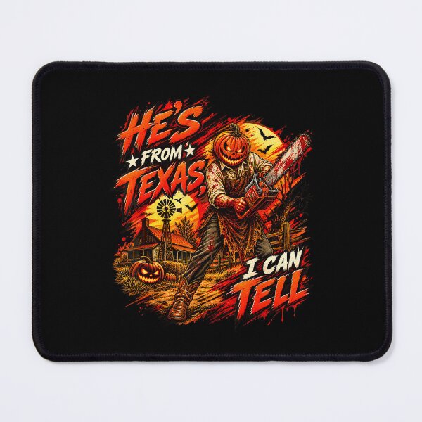 Item preview, Hes From Texas I Can Tell Halloween Pumpkin Horror (2) designed and sold by DaveBevitt.