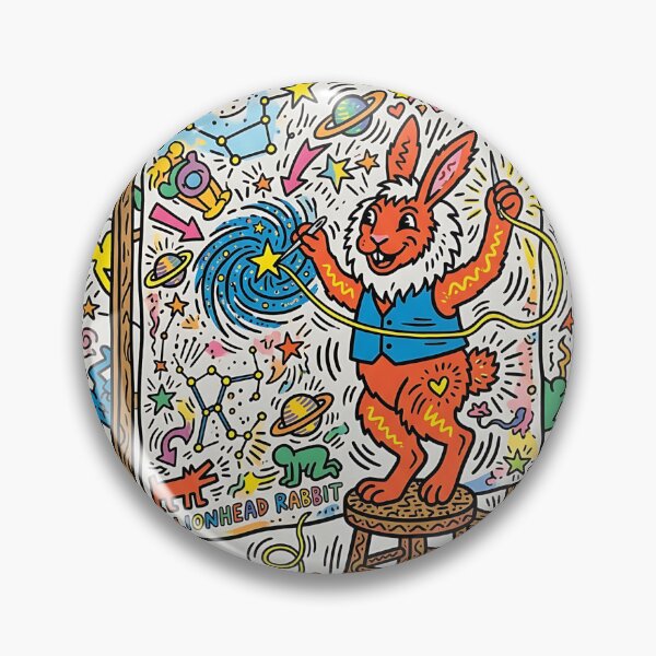 Item preview, Lionhead Rabbit Embroidery Artist designed and sold by PictoVibe.