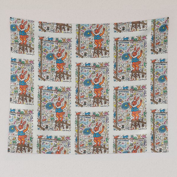 Item preview, Lionhead Rabbit Embroidery Artist designed and sold by PictoVibe.