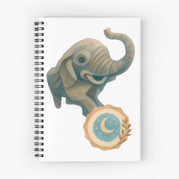 Item preview, Watercolor Celestial Elephant with Moon and Stars designed and sold by MaisyTorrence.