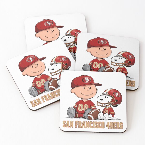 Item preview, Snoopy And Charlie Brown San Francisco 49ers Football Fan designed and sold by CaneufeyCip.