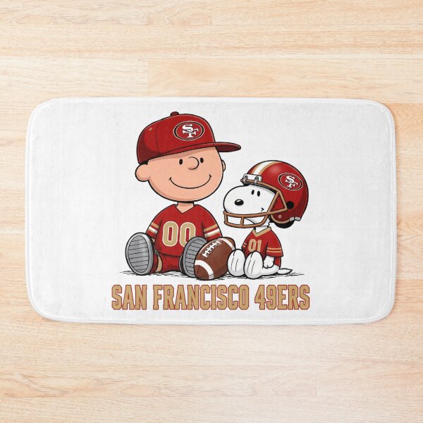 Item preview, Snoopy And Charlie Brown San Francisco 49ers Football Fan designed and sold by CaneufeyCip.