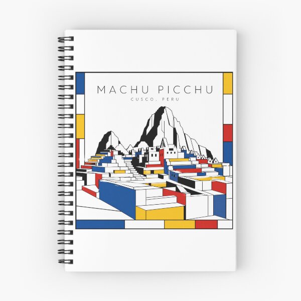 Item preview, Machu Picchu Mondrian Style Poster 3D designed and sold by CMYKStudio.