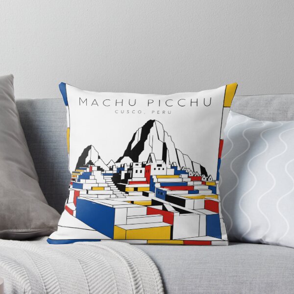 Item preview, Machu Picchu Mondrian Style Poster 3D designed and sold by CMYKStudio.