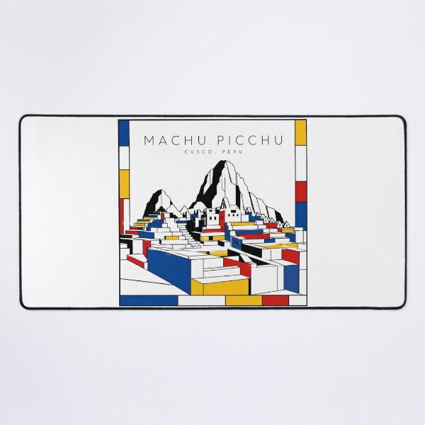 Item preview, Machu Picchu Mondrian Style Poster 3D designed and sold by CMYKStudio.