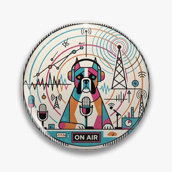 Item preview, Boxer Radio Host designed and sold by PictoVibe.