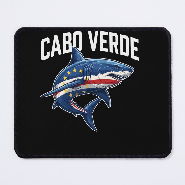 Item preview, Cabo Verde Flag Shark Tee Women Men Kids Cape Cabo Verdeans designed and sold by MarlaMaloneShop.