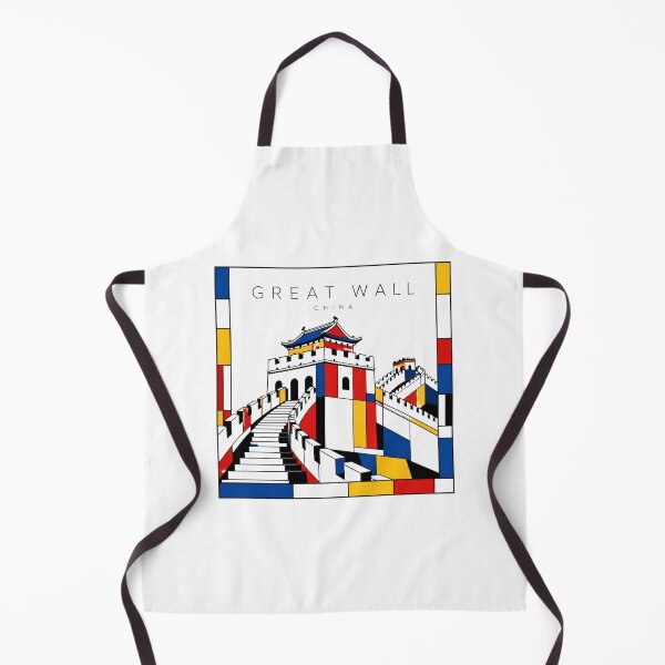 Item preview, Great Wall of China Mondrian Style Poster 3D designed and sold by CMYKStudio.