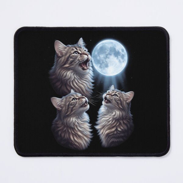 Item preview, Ragamuffin Howling Moon Art Cat Kitten Lover designed and sold by dian-rody-crest.