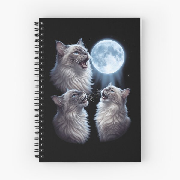 Item preview, Ragdoll Howling Moon Art Cat Kitten Lover designed and sold by dian-rody-crest.