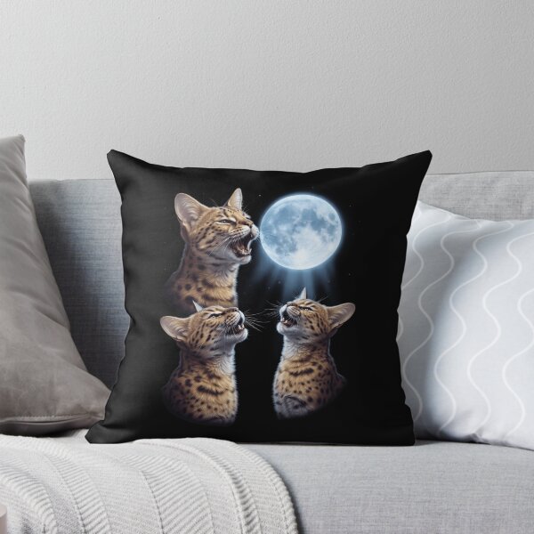 Item preview, Savannah Howling Moon Art Cat Kitten Lover designed and sold by dian-rody-crest.