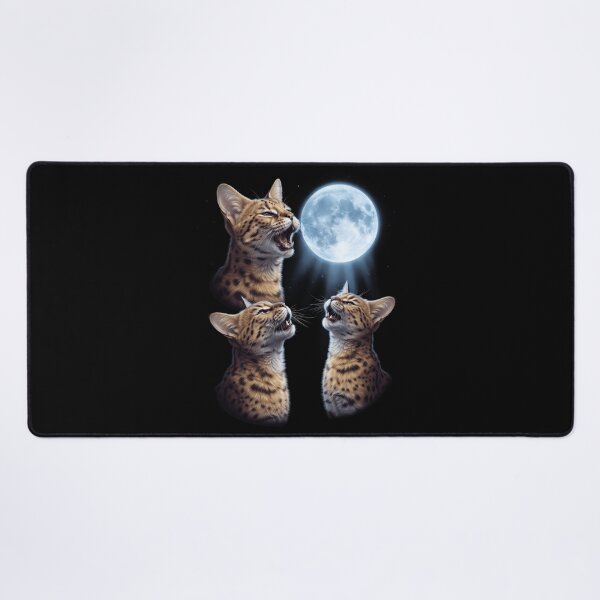 Item preview, Savannah Howling Moon Art Cat Kitten Lover designed and sold by dian-rody-crest.